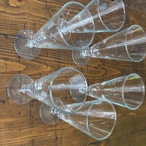 Princess House Clear Glass Champagne Flutes